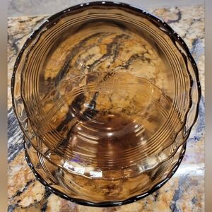 Pyrex Fireside Amber Glass Bake 'N Eat Dishes by Corning 3 16oz Bowls